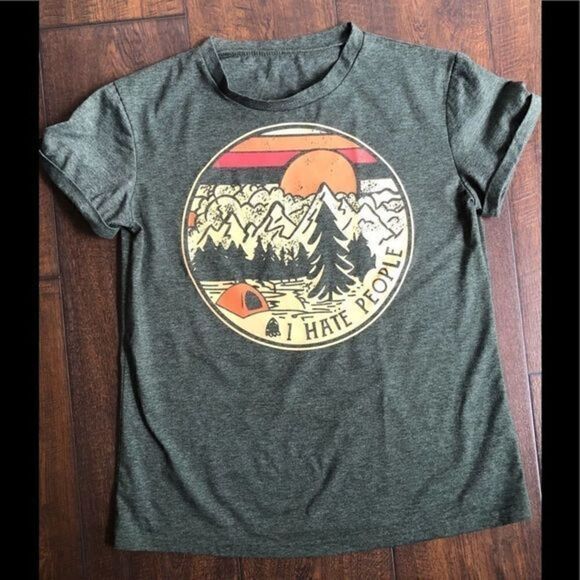 Unbranded I Hate People T-Shirt - Picture 3 of 4